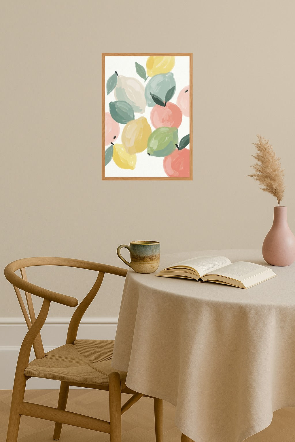 Poster mockup - Single poster in Nordic interior