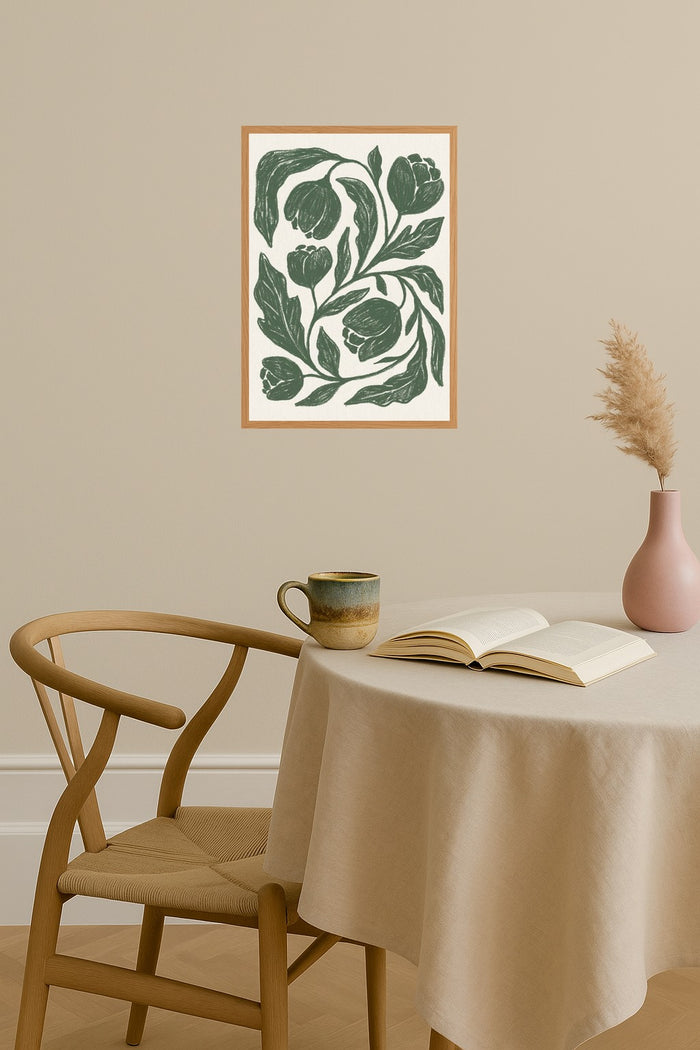 Poster mockup - Single poster in Nordic interior