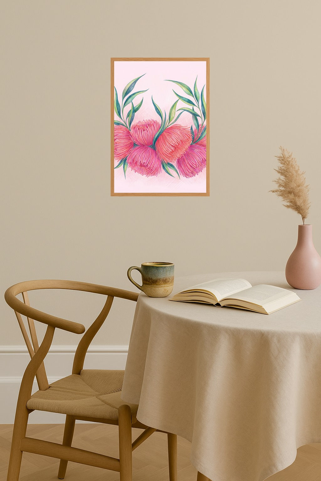 Poster mockup - Single poster in Nordic interior