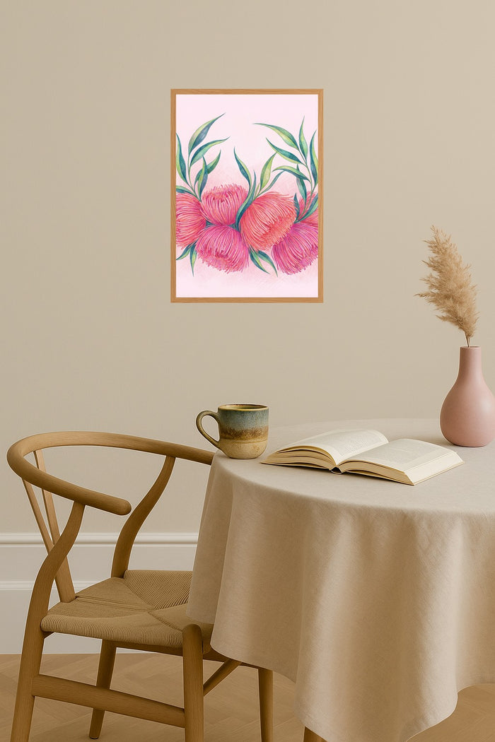 Poster mockup - Single poster in Nordic interior