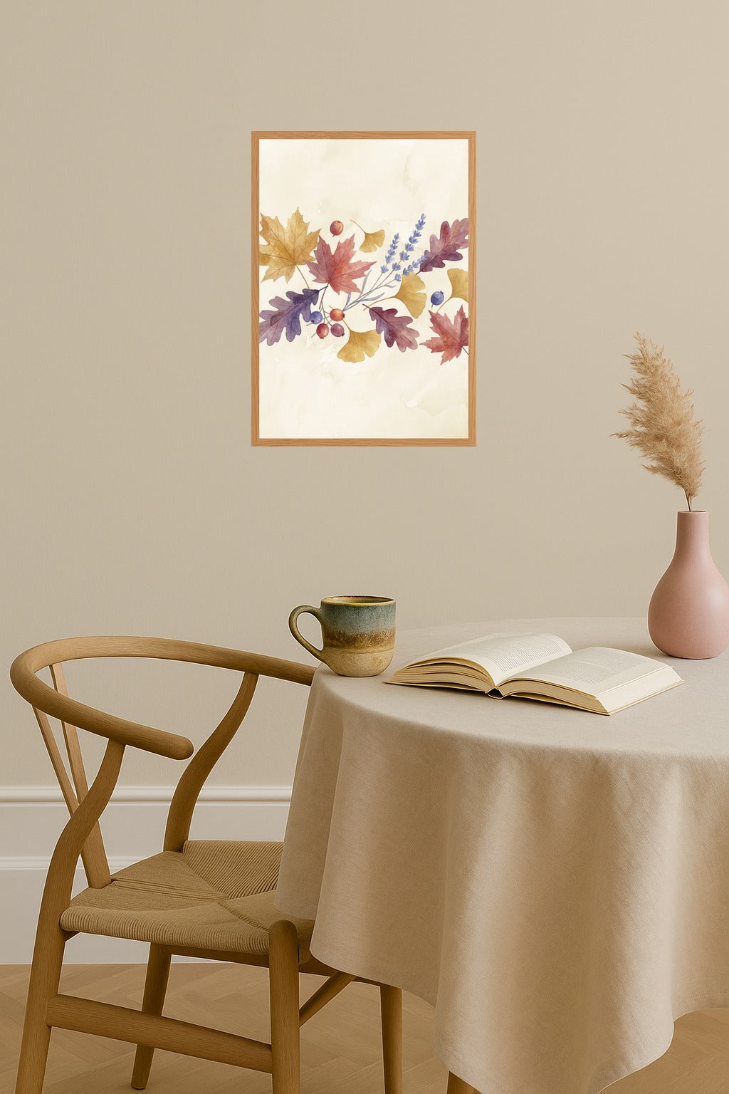 Poster mockup - Single poster in Nordic interior