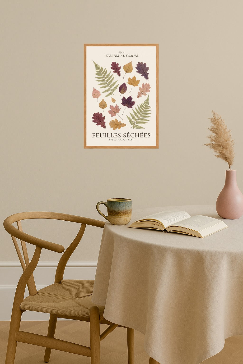 Poster mockup - Single poster in Nordic interior