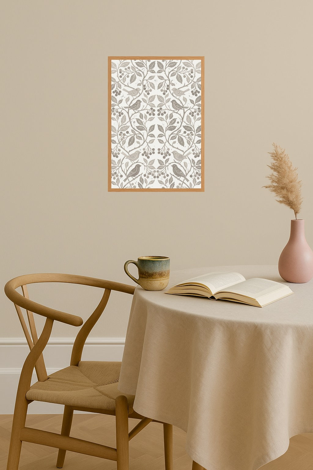 Poster mockup - Single poster in Nordic interior