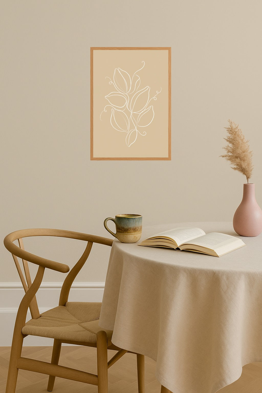Poster mockup - Single poster in Nordic interior