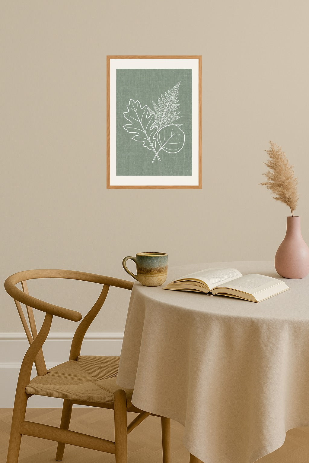 Poster mockup - Single poster in Nordic interior