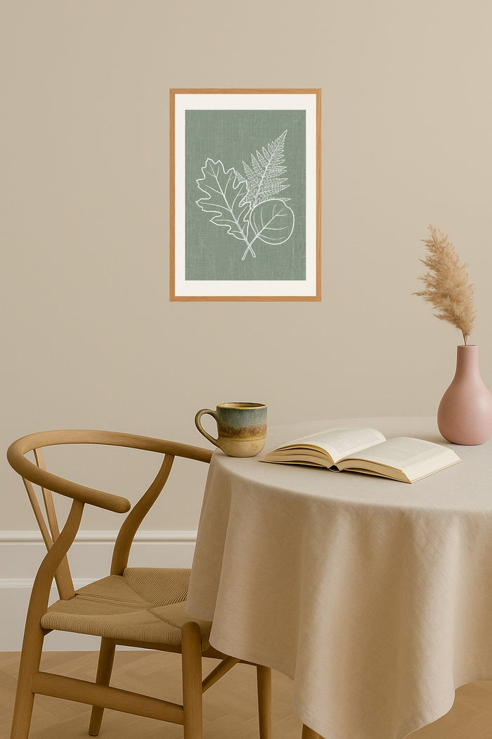 Poster mockup - Single poster in Nordic interior