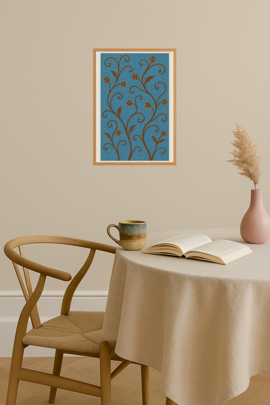 Poster mockup - Single poster in Nordic interior