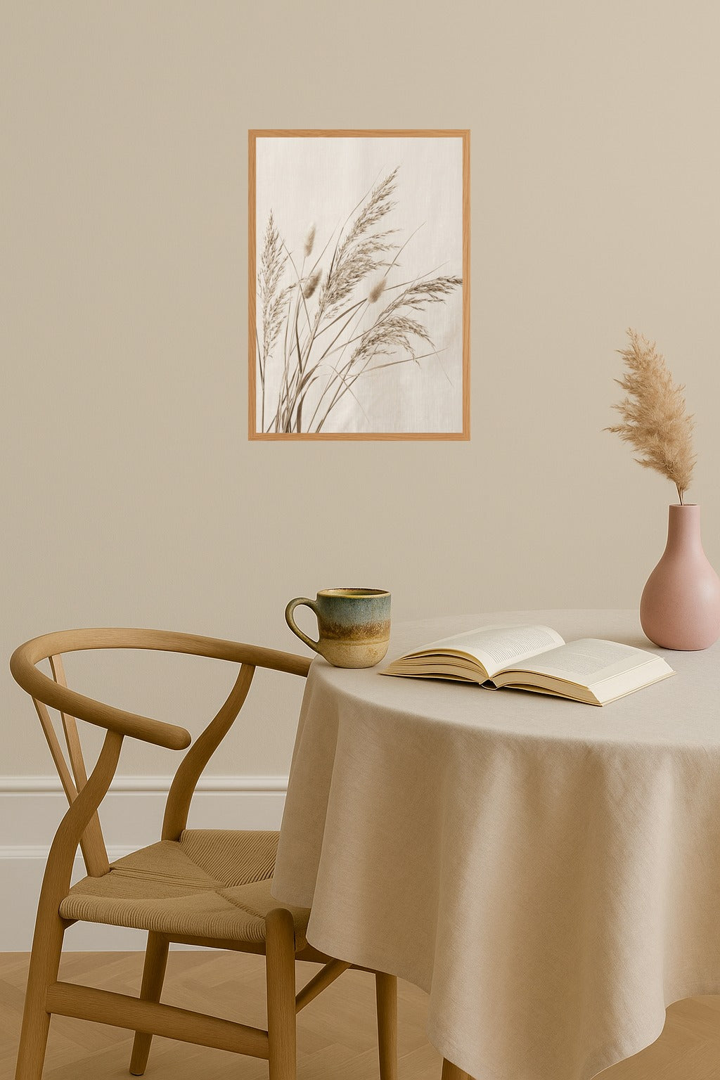 Poster mockup - Single poster in Nordic interior