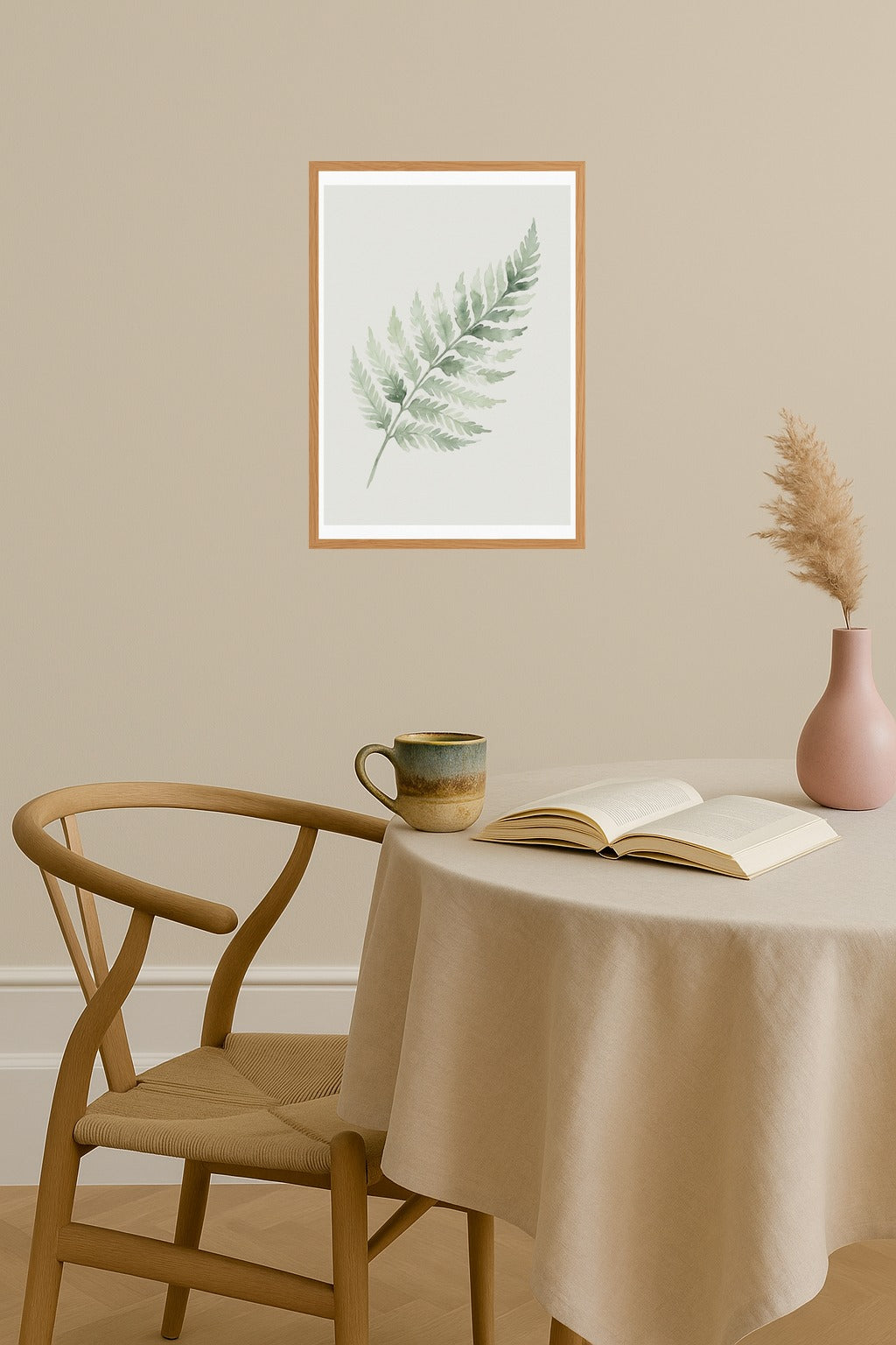 Poster mockup - Single poster in Nordic interior