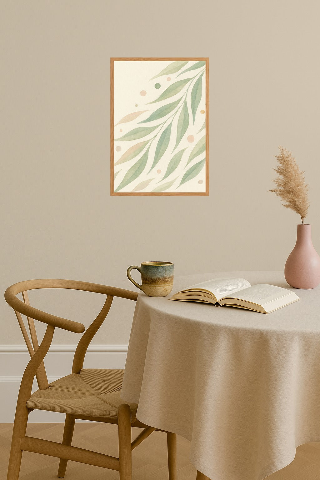 Poster mockup - Single poster in Nordic interior