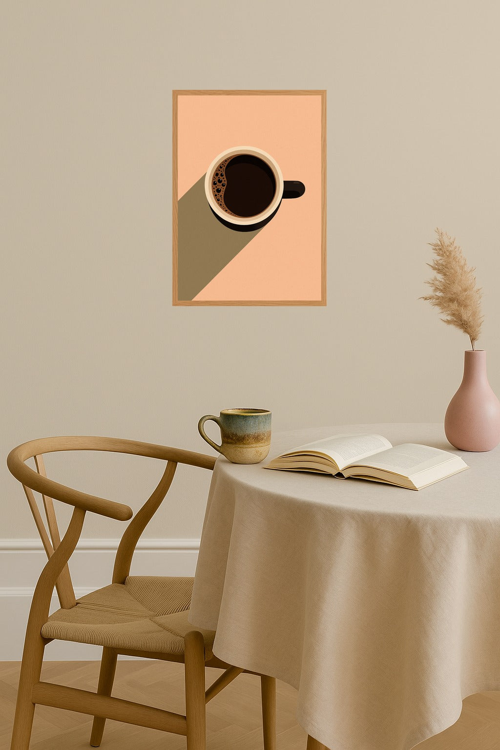 Poster mockup - Single poster in Nordic interior