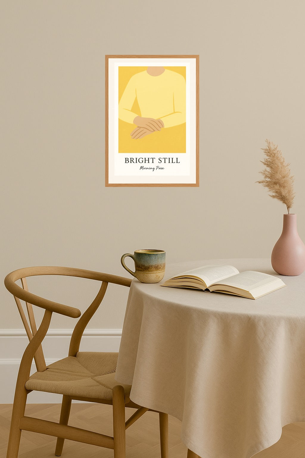 Poster mockup - Single poster in Nordic interior