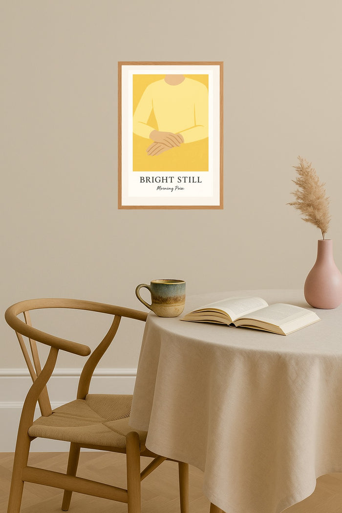 Poster mockup - Single poster in Nordic interior