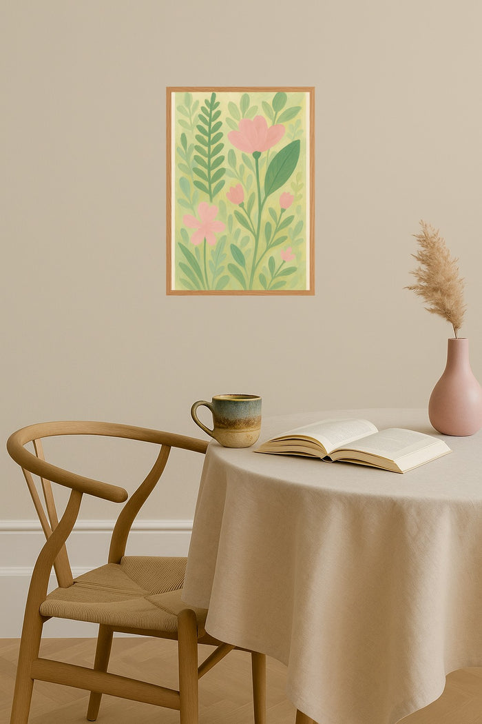 Poster mockup - Single poster in Nordic interior