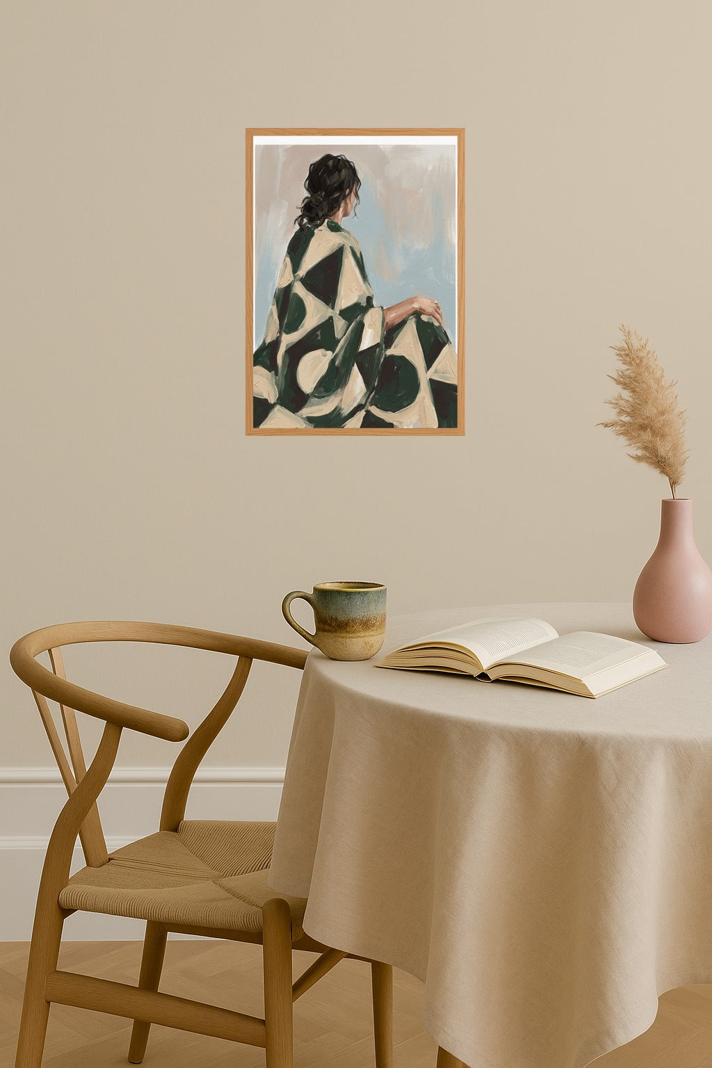 Poster mockup - Single poster in Nordic interior