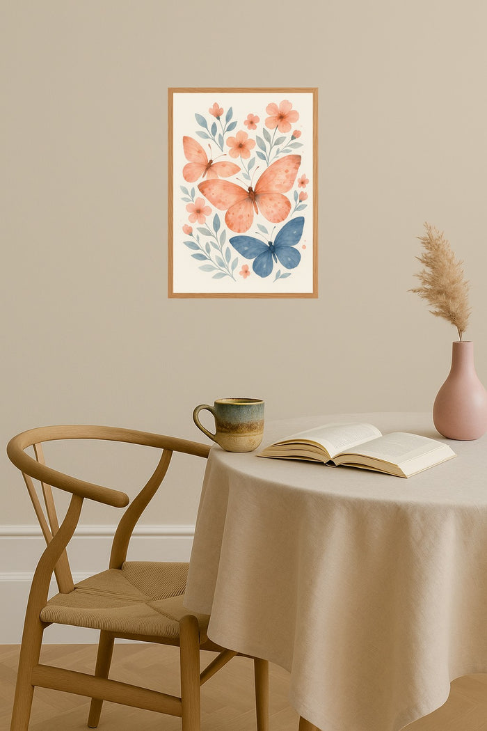 Poster mockup - Single poster in Nordic interior
