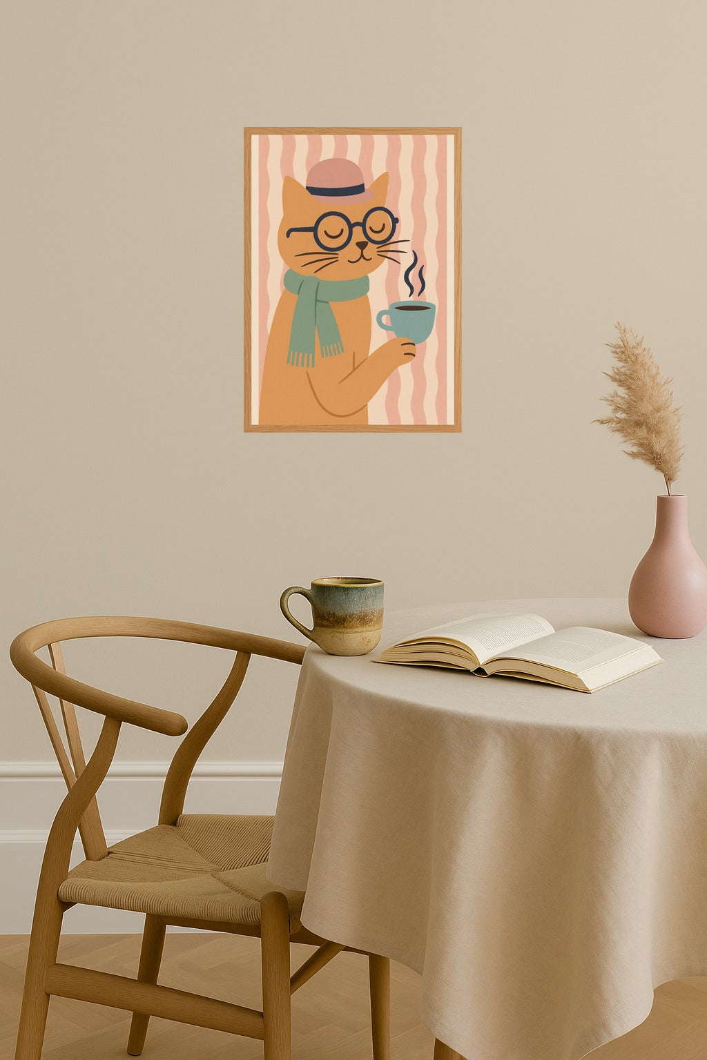 Poster mockup - Single poster in Nordic interior