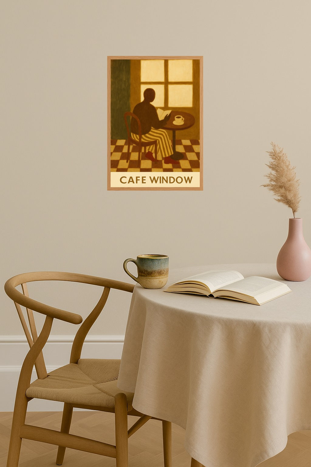 Poster mockup - Single poster in Nordic interior