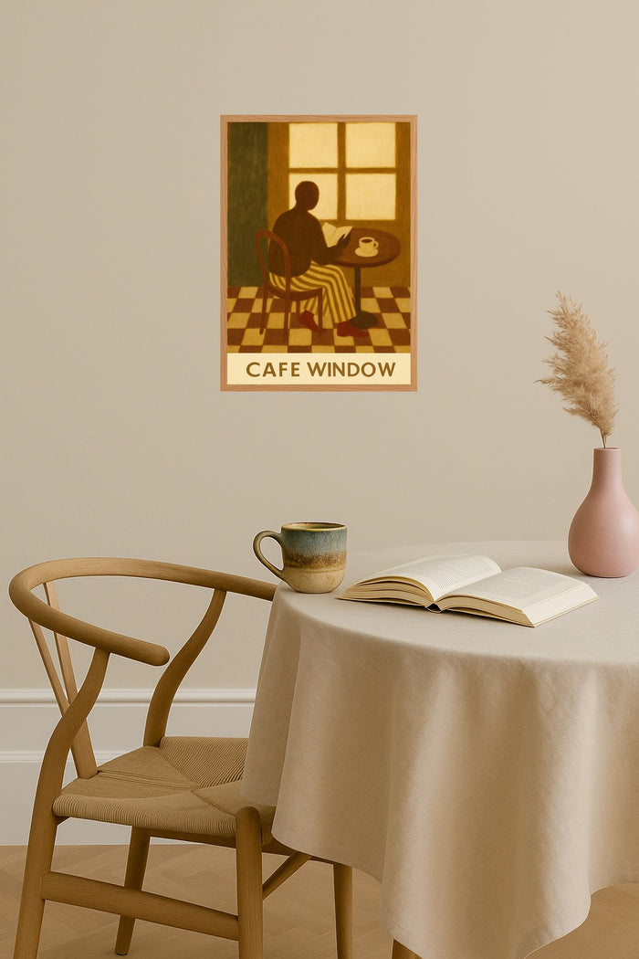 Poster mockup - Single poster in Nordic interior