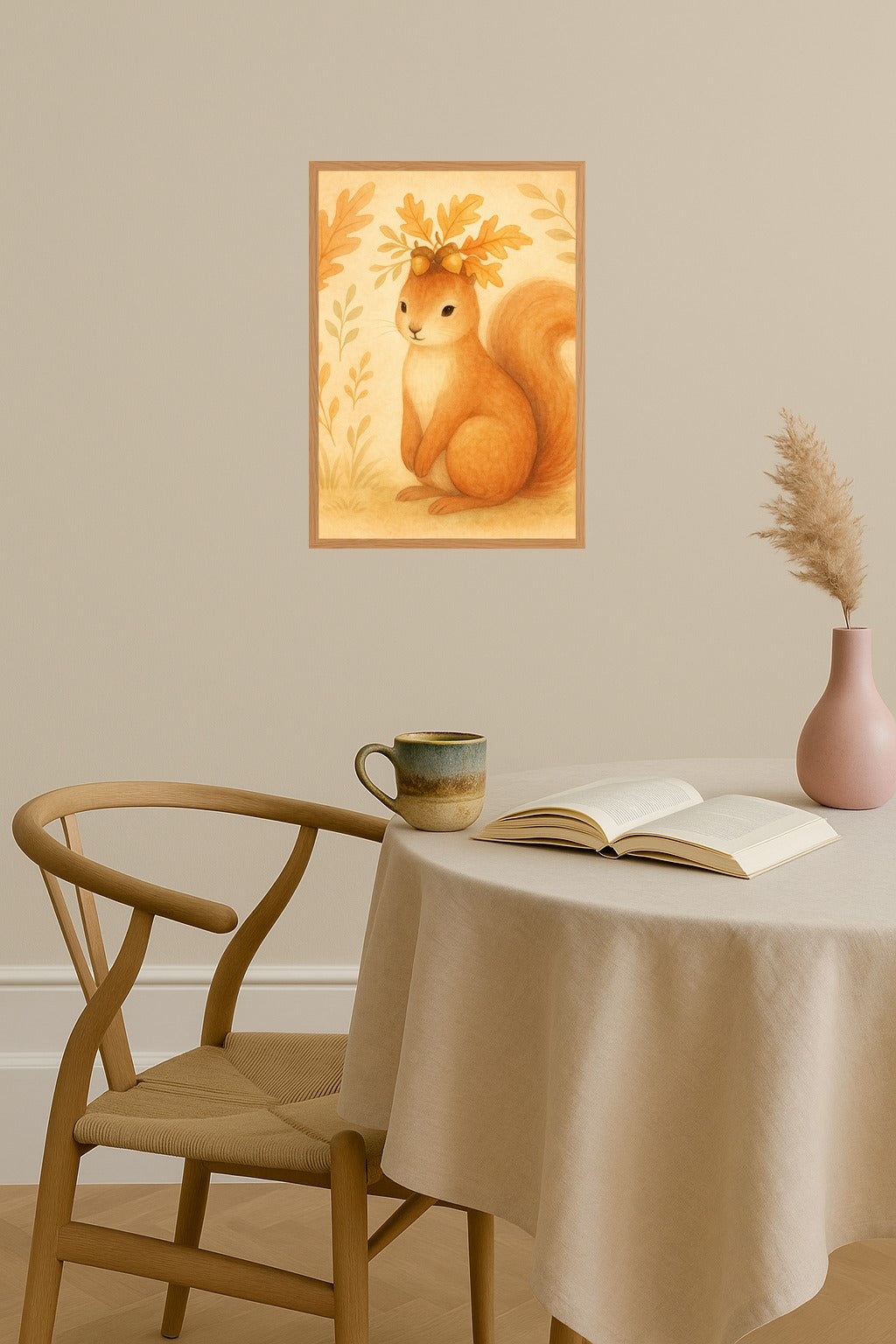 Poster mockup - Single poster in Nordic interior