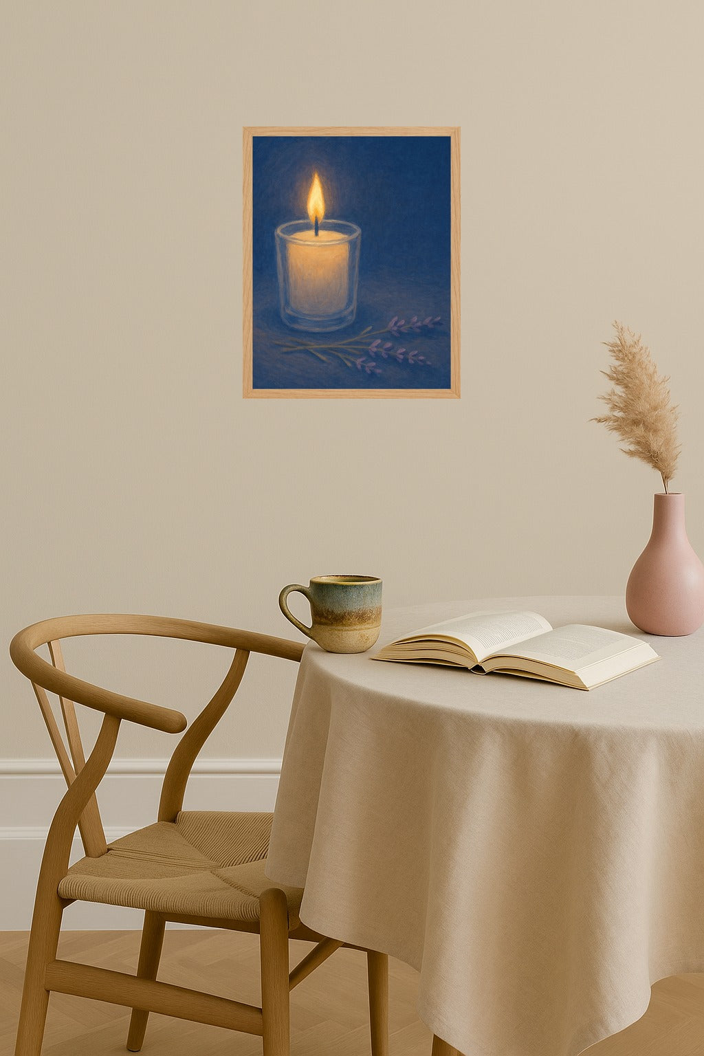 Poster mockup - Single poster in Nordic interior