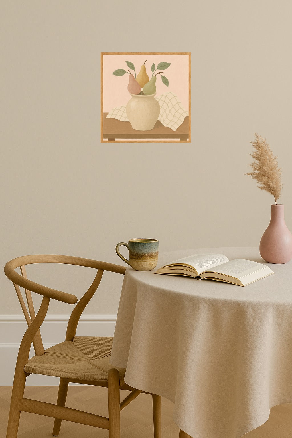 Poster mockup - Single poster in Nordic interior