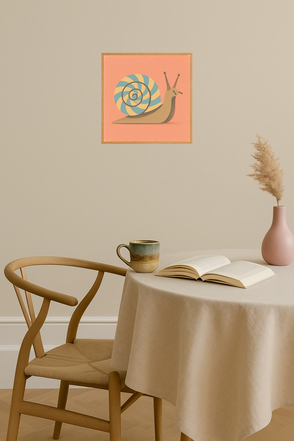 Poster mockup - Single poster in Nordic interior