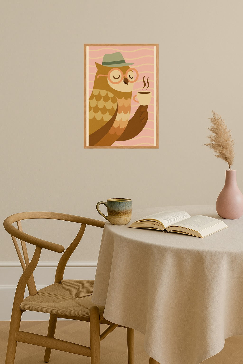 Poster mockup - Single poster in Nordic interior