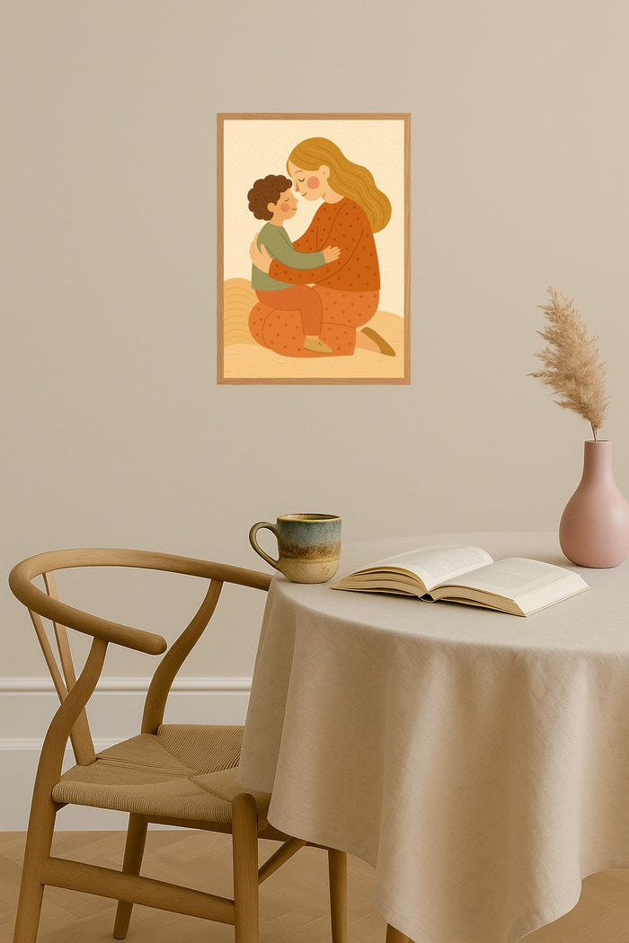 Poster mockup - Single poster in Nordic interior