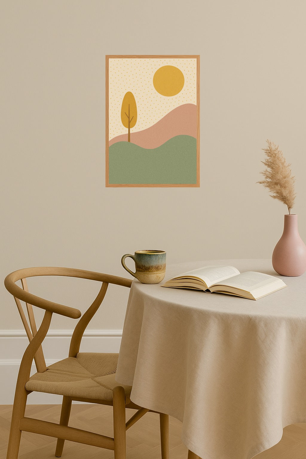 Poster mockup - Single poster in Nordic interior