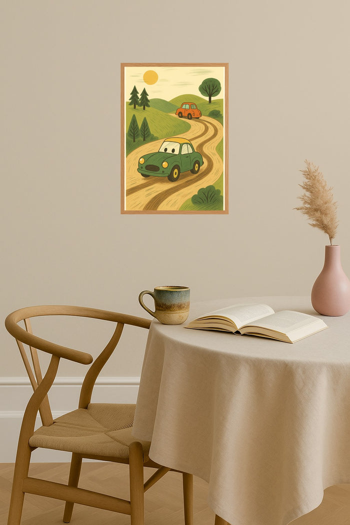 Poster mockup - Single poster in Nordic interior