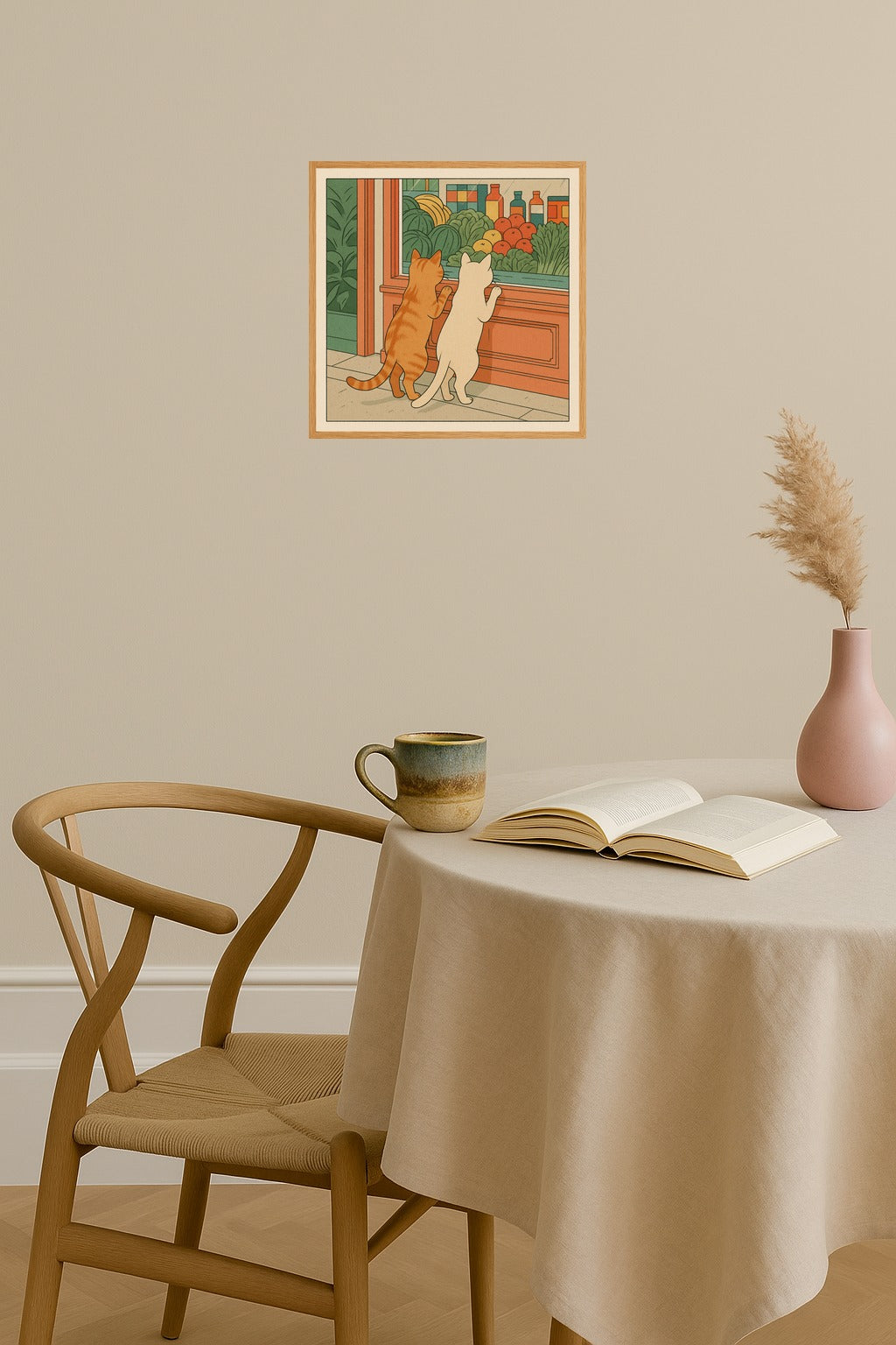 Poster mockup - Single poster in Nordic interior