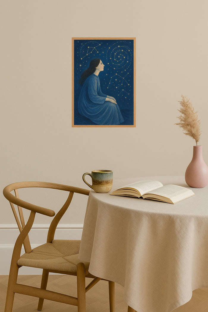 Poster mockup - Single poster in Nordic interior