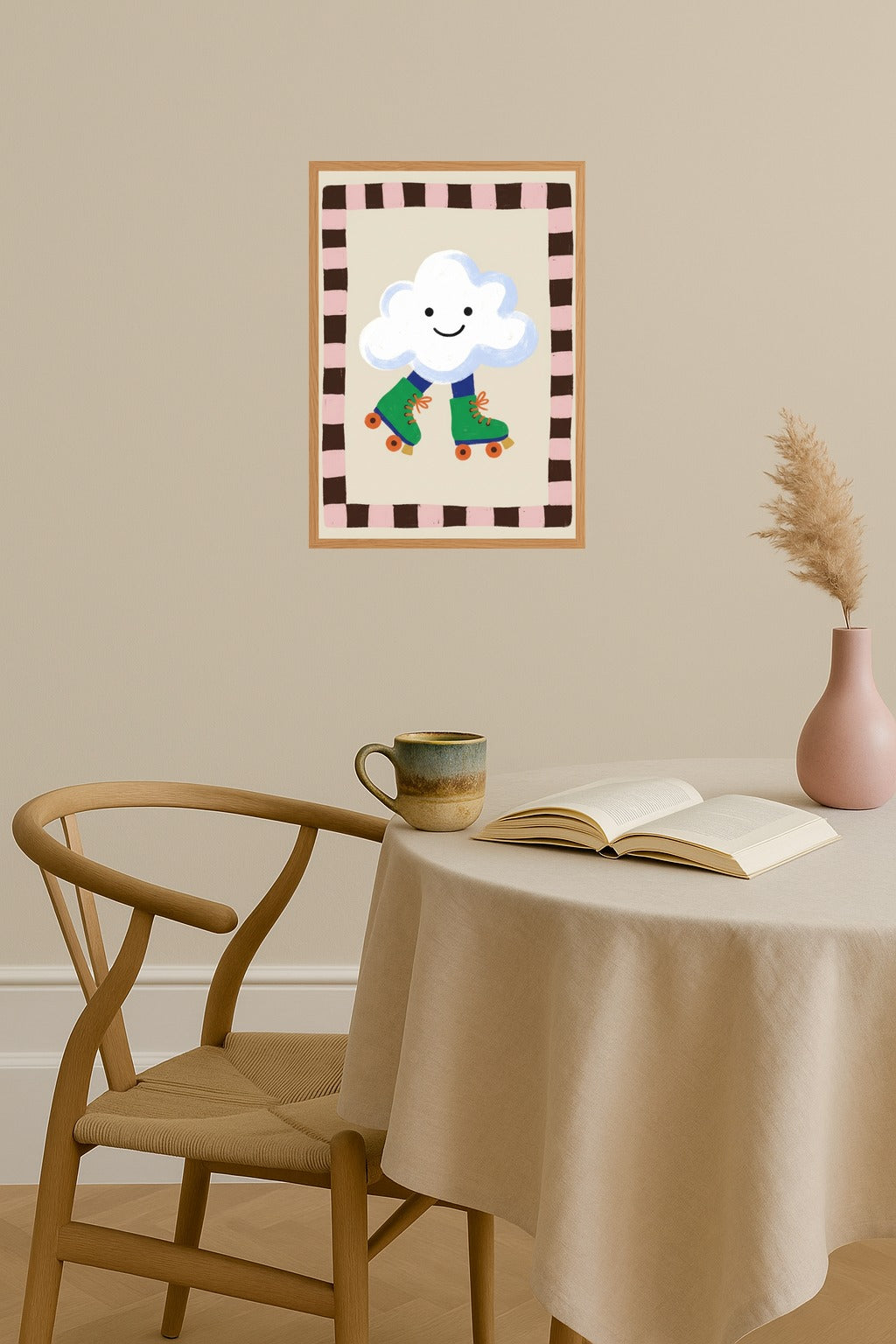 Poster mockup - Single poster in Nordic interior