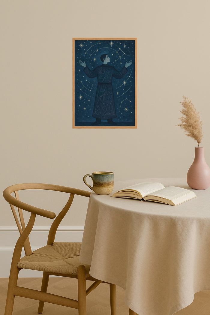 Poster mockup - Single poster in Nordic interior