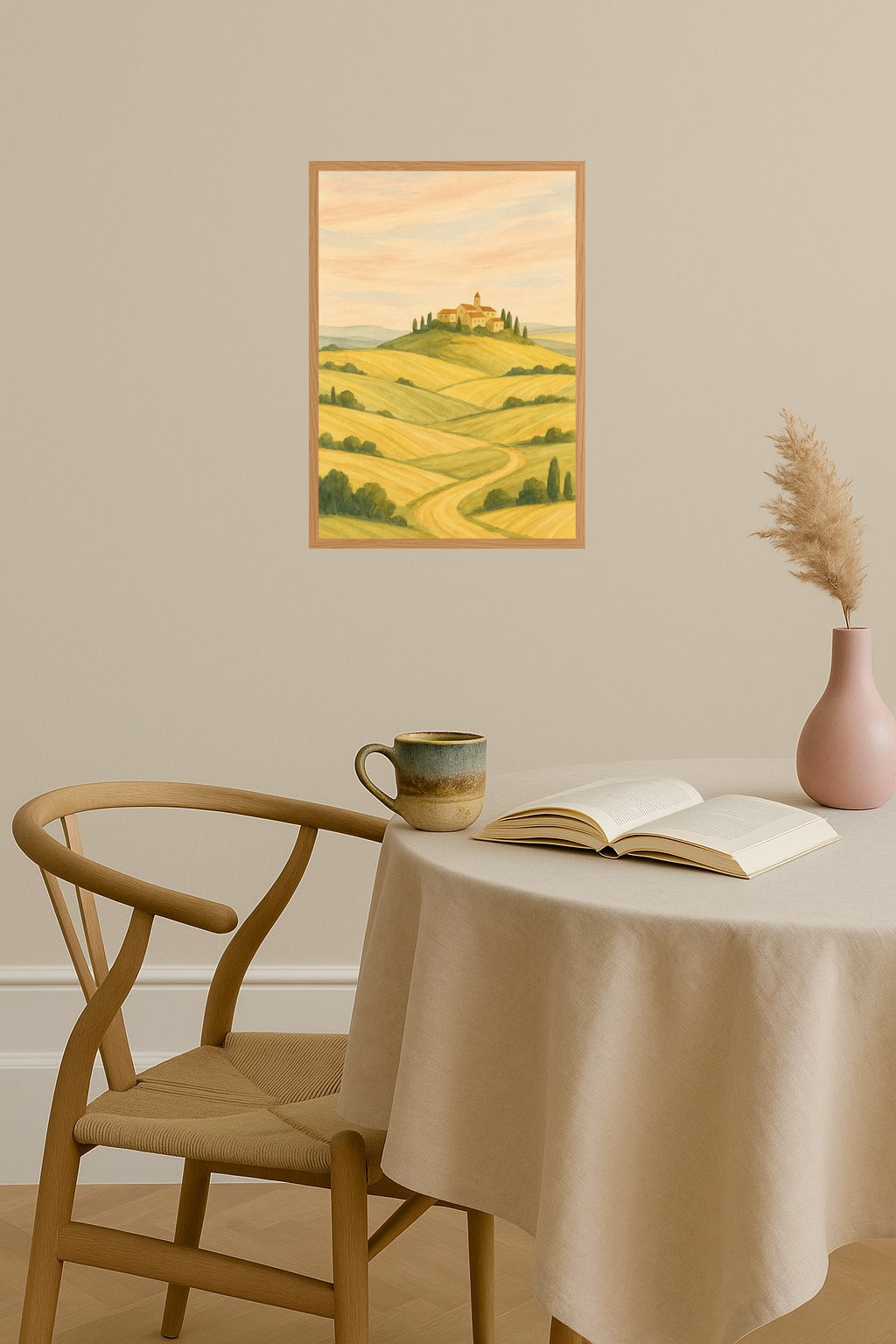 Poster mockup - Single poster in Nordic interior