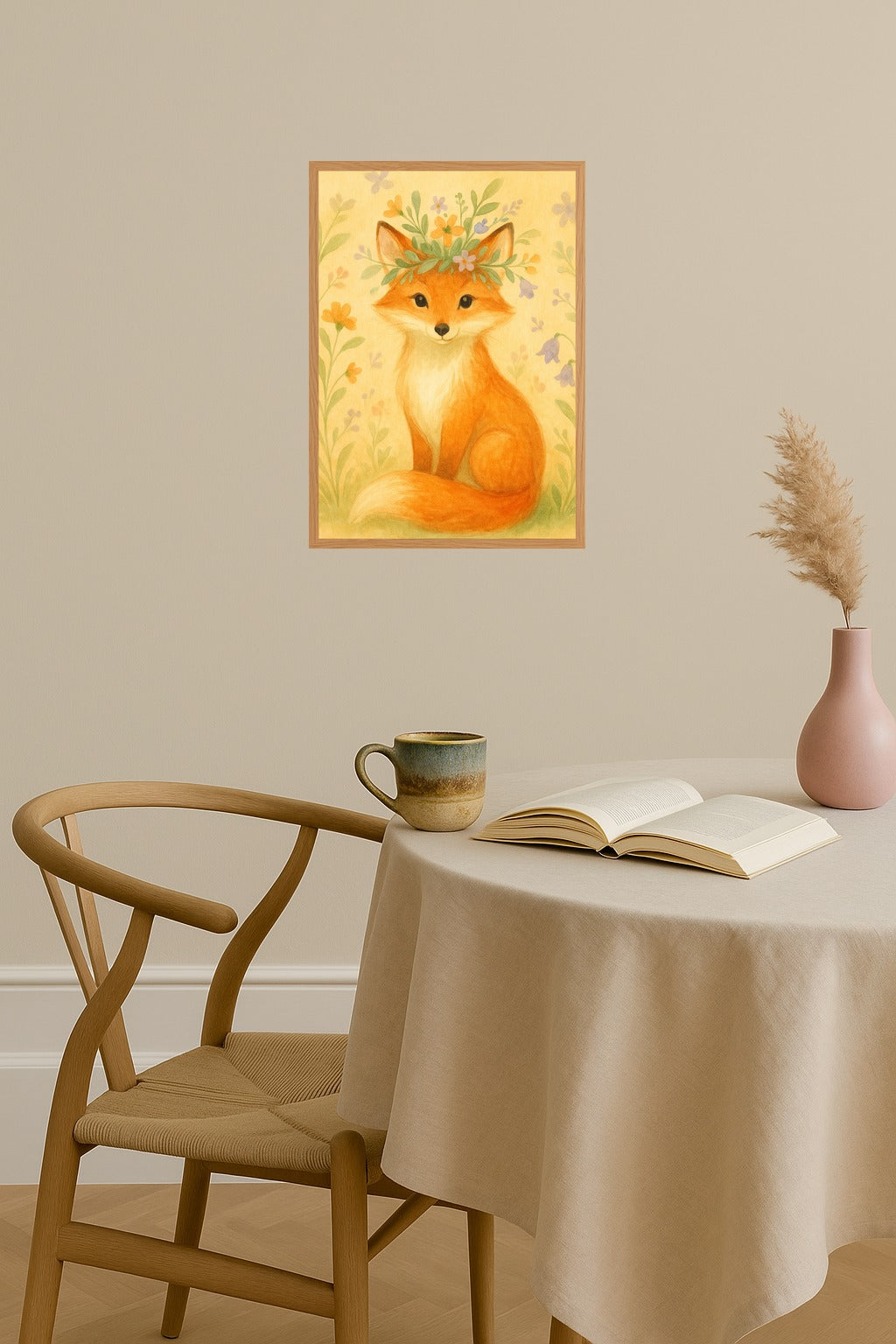 Poster mockup - Single poster in Nordic interior