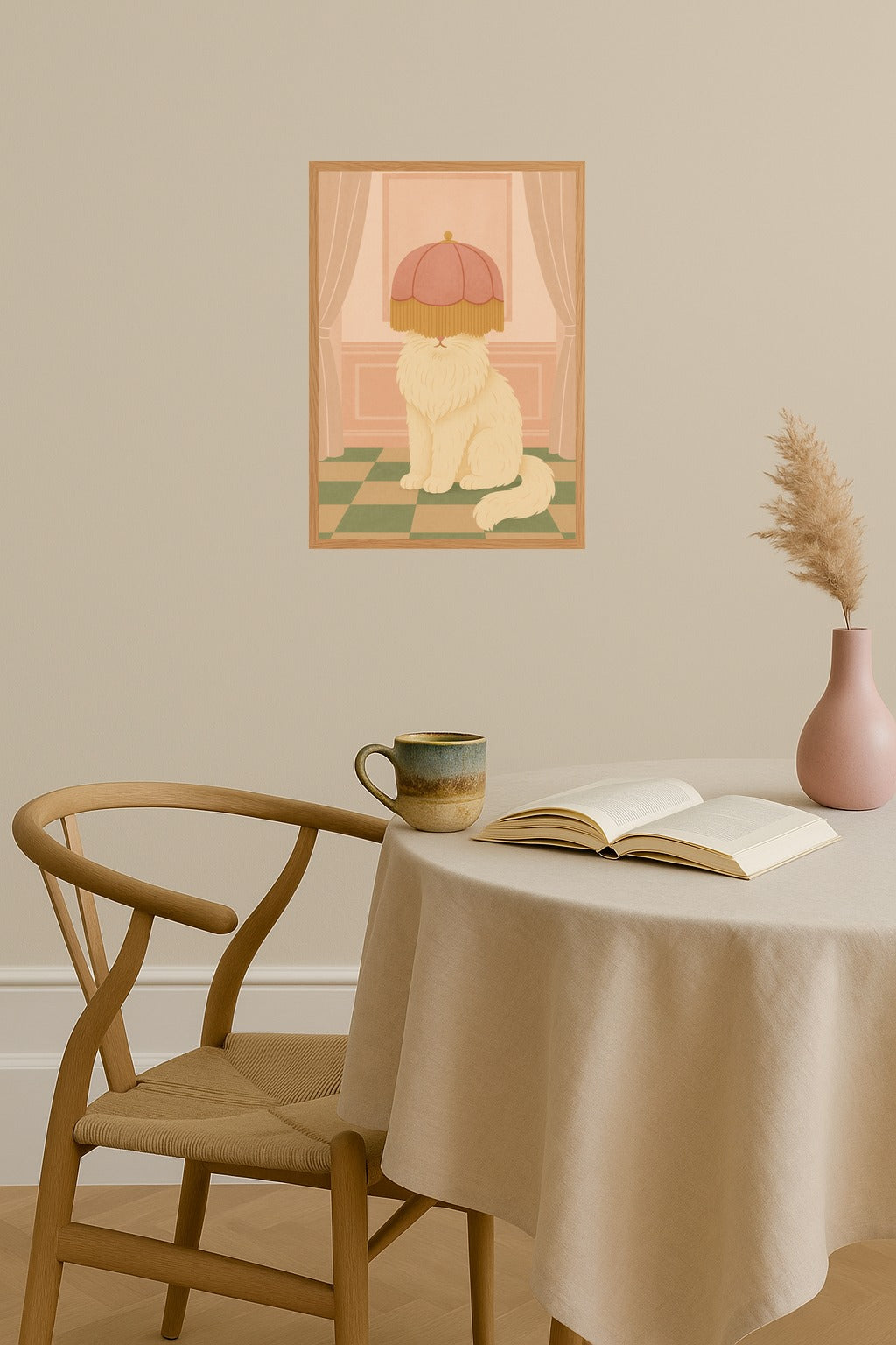 Poster mockup - Single poster in Nordic interior