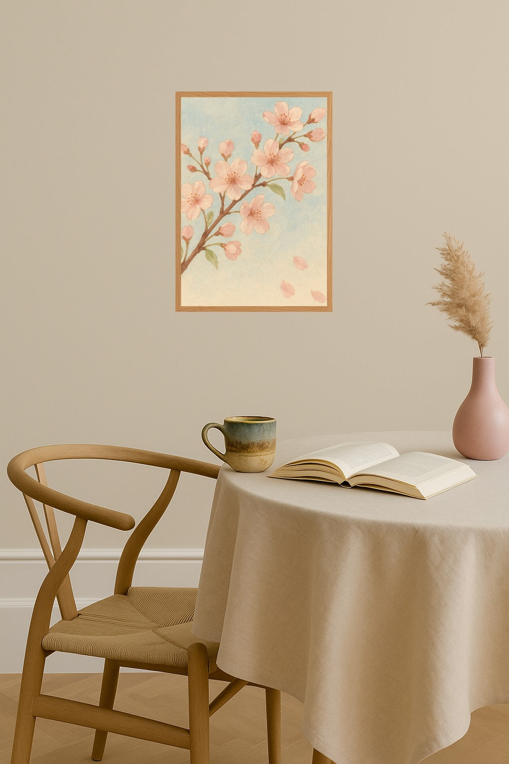 Poster mockup - Single poster in Nordic interior