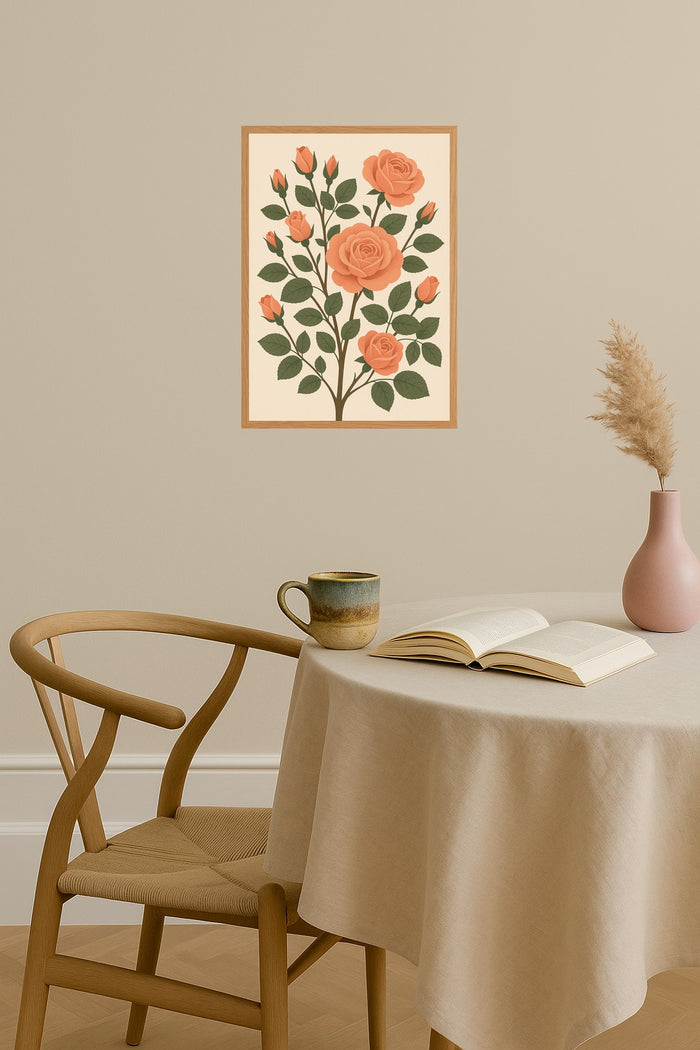 Poster mockup - Single poster in Nordic interior