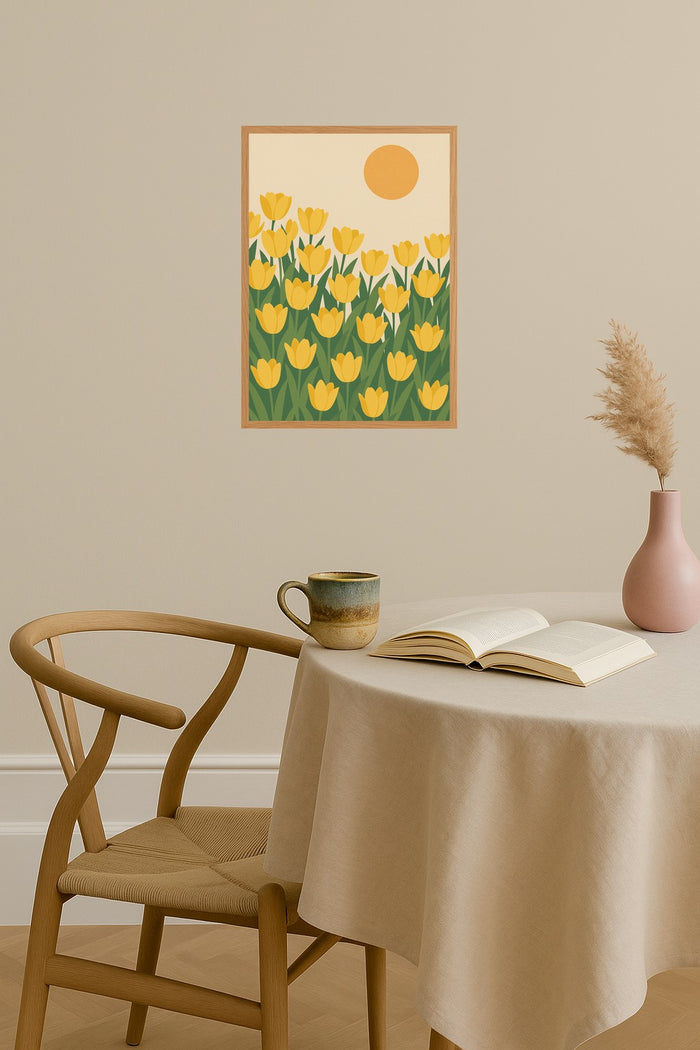 Poster mockup - Single poster in Nordic interior