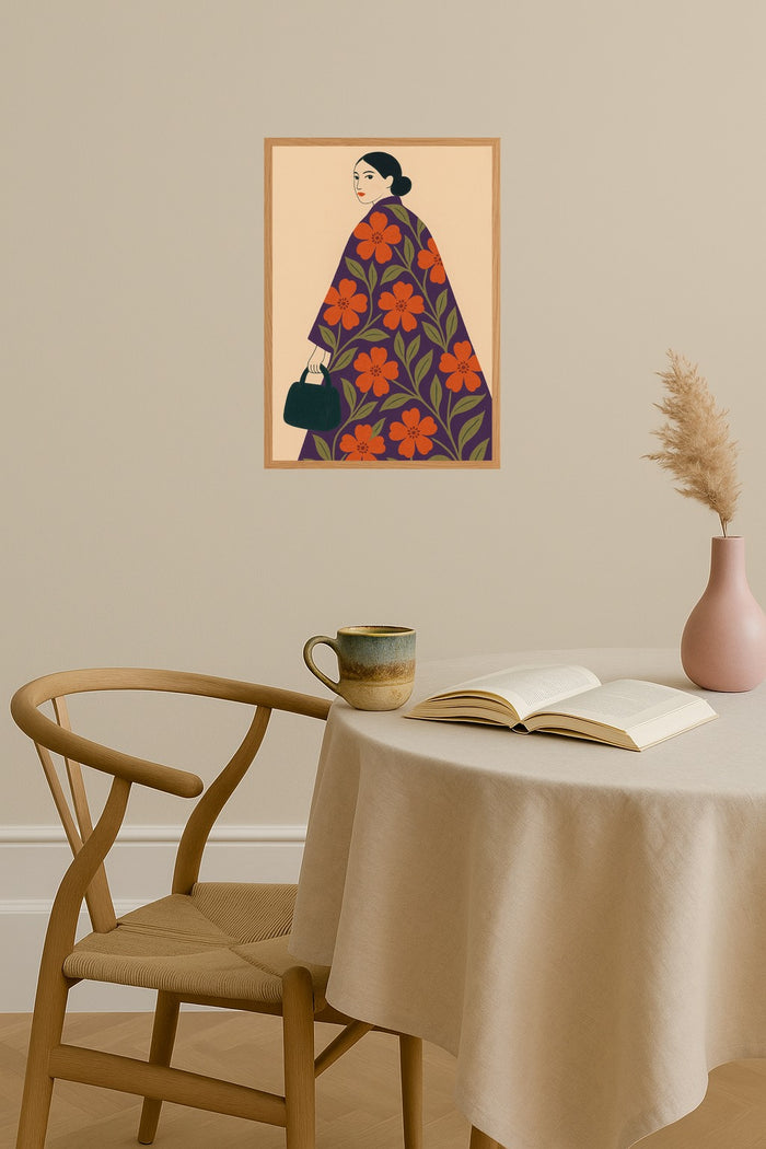 Poster mockup - Single poster in Nordic interior