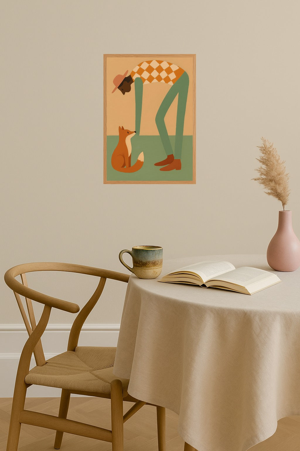 Poster mockup - Single poster in Nordic interior