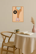 Poster mockup - Single poster in Nordic interior