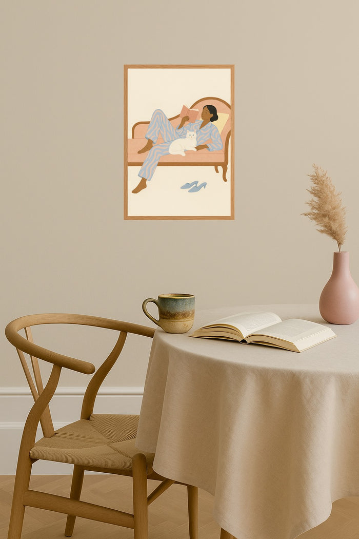 Poster mockup - Single poster in Nordic interior