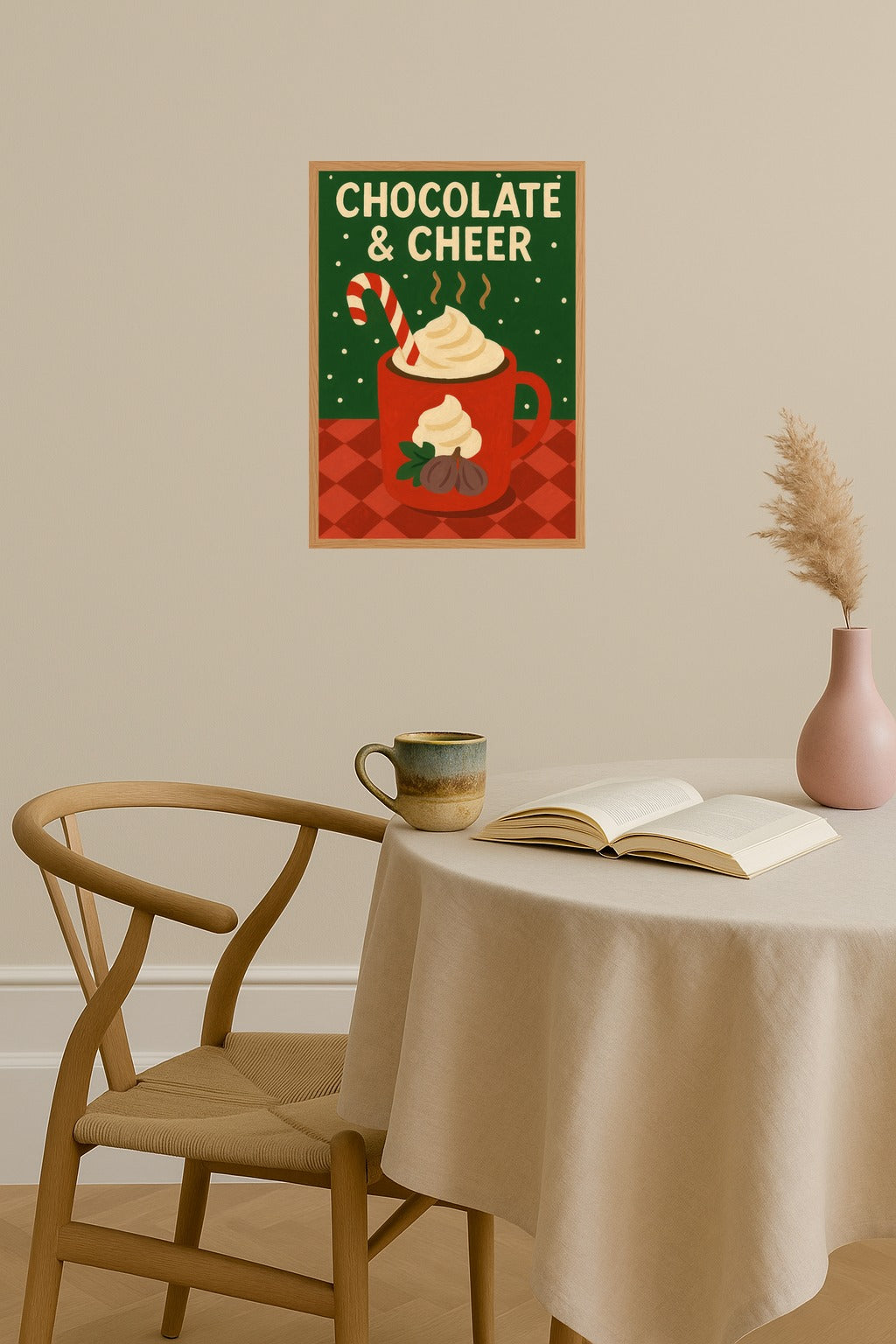 Poster mockup - Single poster in Nordic interior