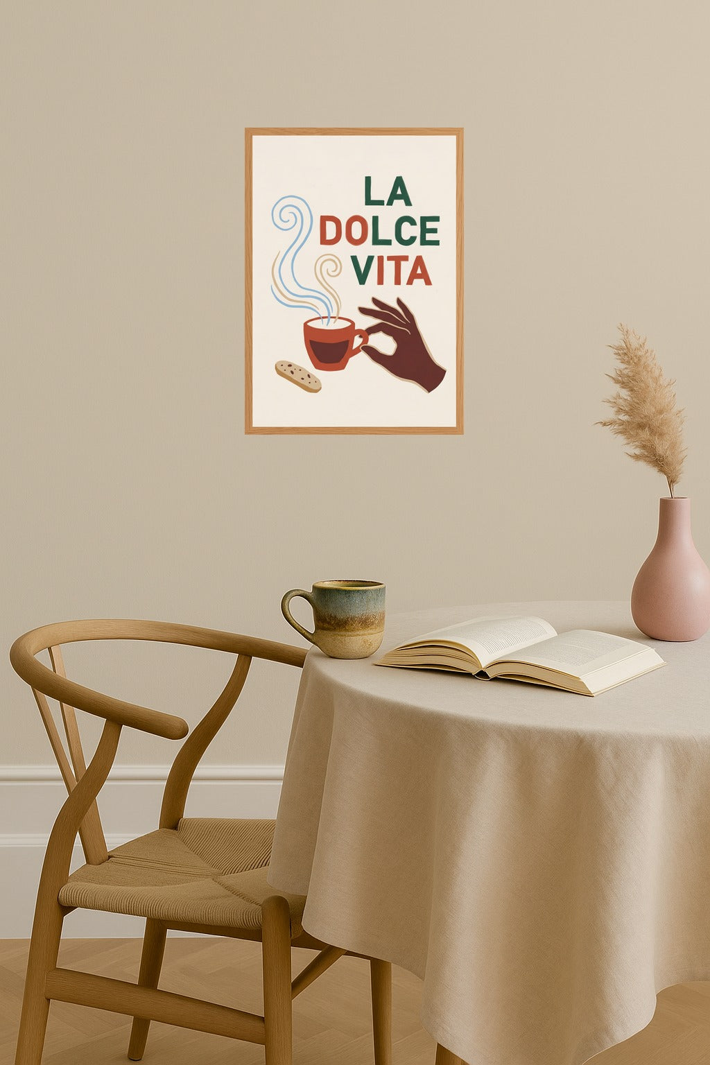 Poster mockup - Single poster in Nordic interior