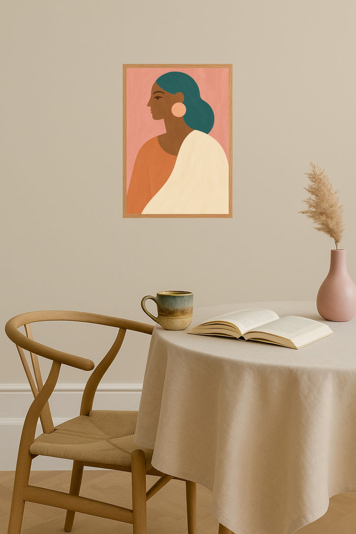 Poster mockup - Single poster in Nordic interior