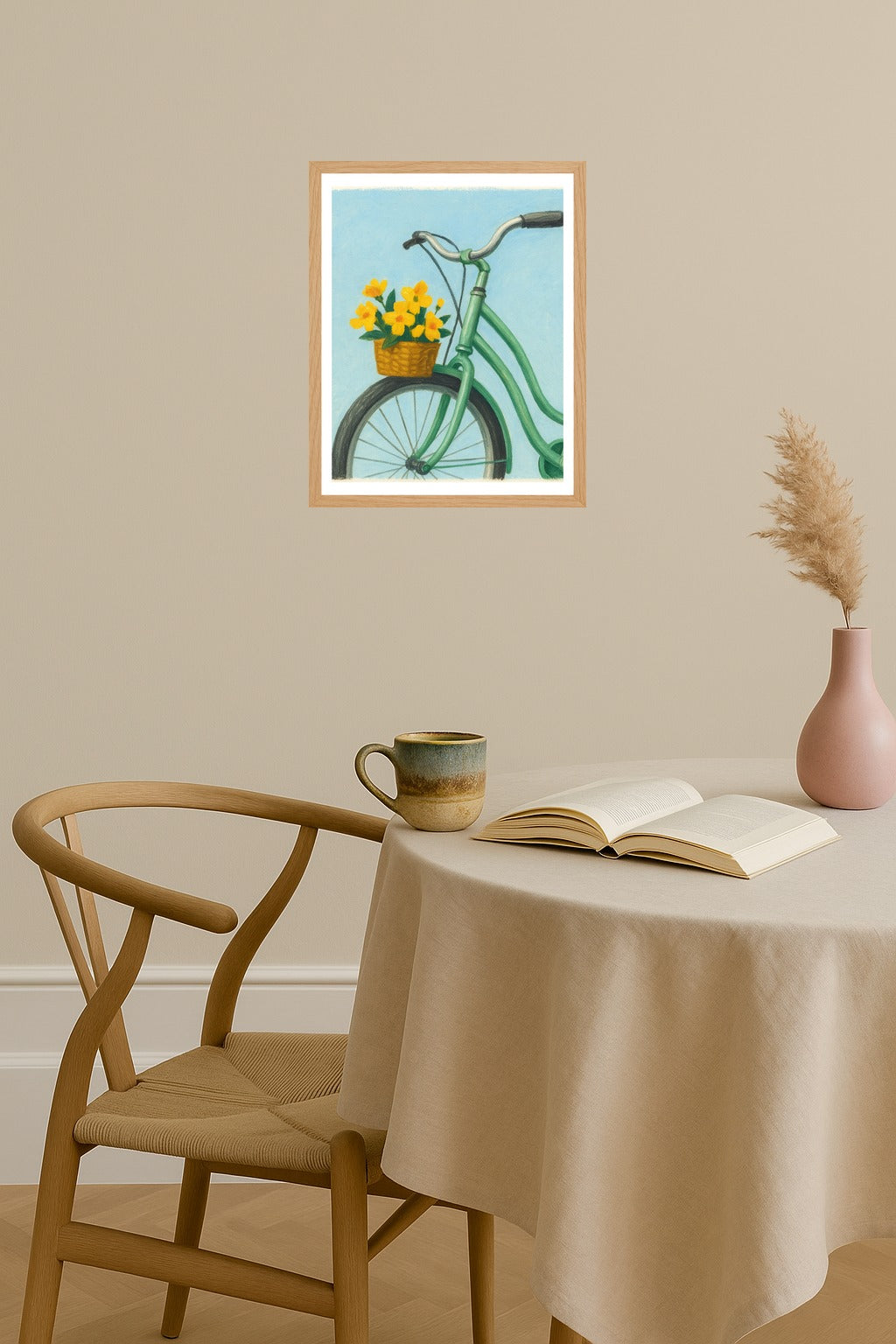 Poster mockup - Single poster in Nordic interior