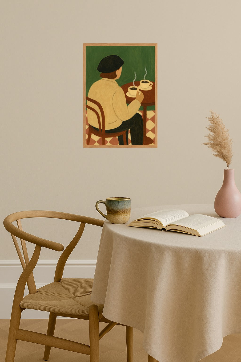 Poster mockup - Single poster in Nordic interior